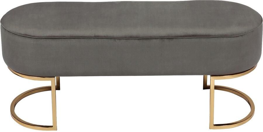 Kayoom Zitbank Pera 225 elegante uitstraling door goudkleurige frame comfortabele bekleding (1 stuk) - Foto 5