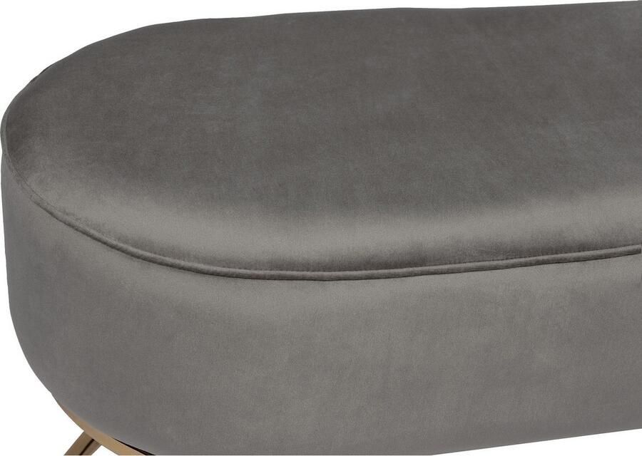 Kayoom Zitbank Pera 225 elegante uitstraling door goudkleurige frame comfortabele bekleding (1 stuk) - Foto 3