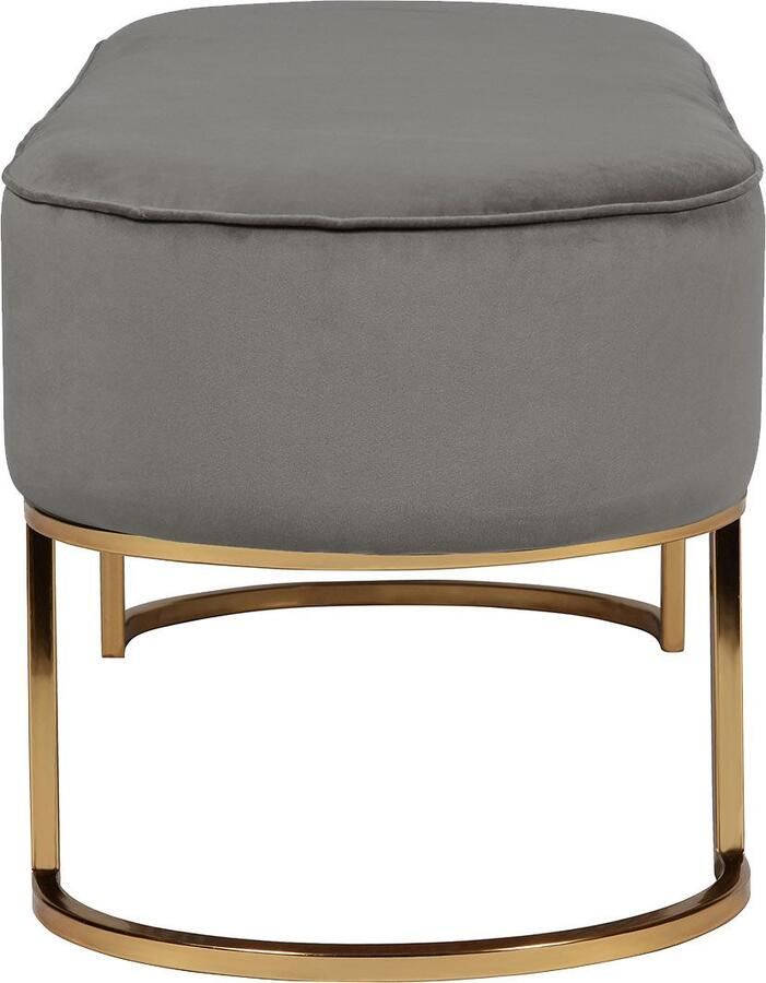 Kayoom Zitbank Pera 225 elegante uitstraling door goudkleurige frame comfortabele bekleding (1 stuk)