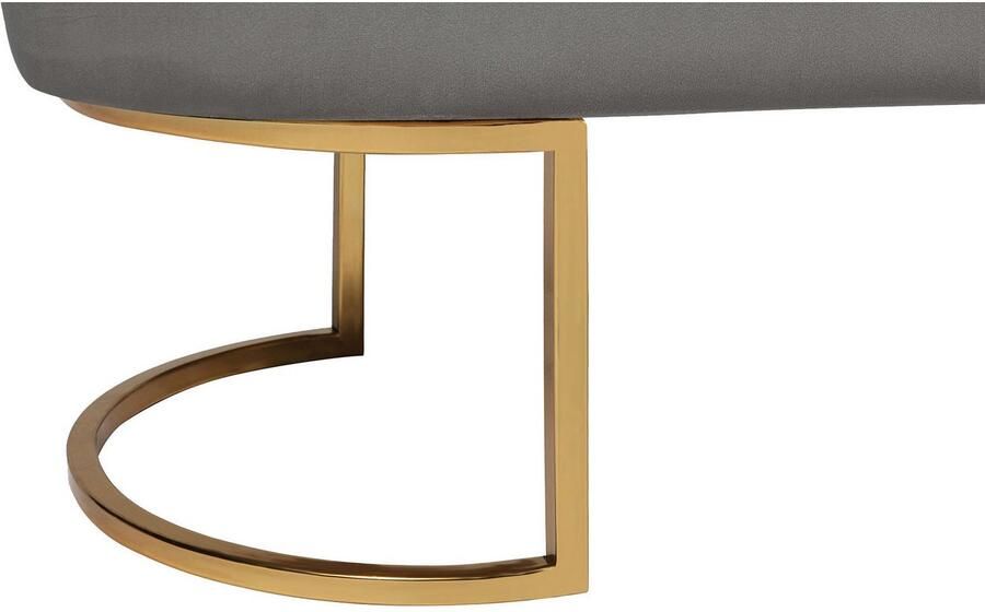 Kayoom Zitbank Pera 225 elegante uitstraling door goudkleurige frame comfortabele bekleding (1 stuk) - Foto 4