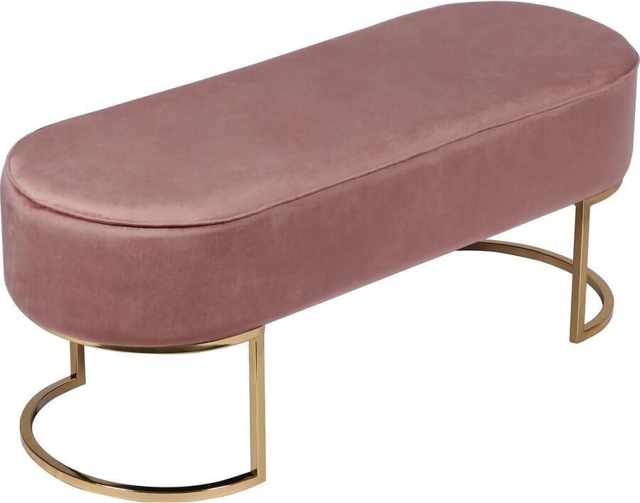 Kayoom Zitbank Pera 225 elegante uitstraling door goudkleurige frame comfortabele bekleding (1 stuk)