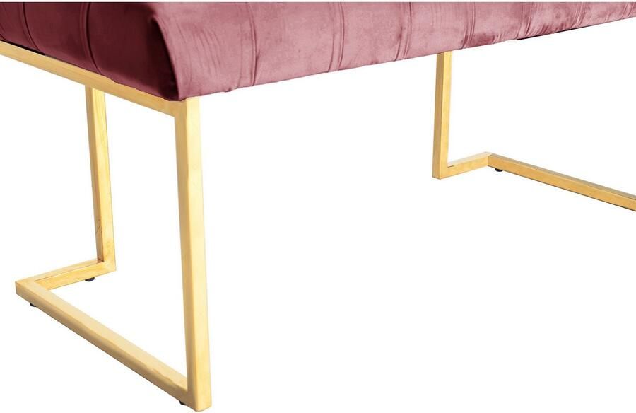 Kayoom Zitbank Rare 225 elegante uitstraling door goudkleurige frame fluwelen zacht gestikt met decoratieve knopen gezellig chique kussen (1 stuk) - Foto 5