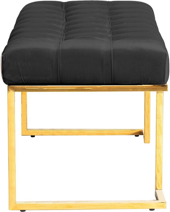 Kayoom Zitbank Rare 225 elegante uitstraling door goudkleurige frame fluwelen zacht gestikt met decoratieve knopen gezellig chique kussen (1 stuk) - Foto 2