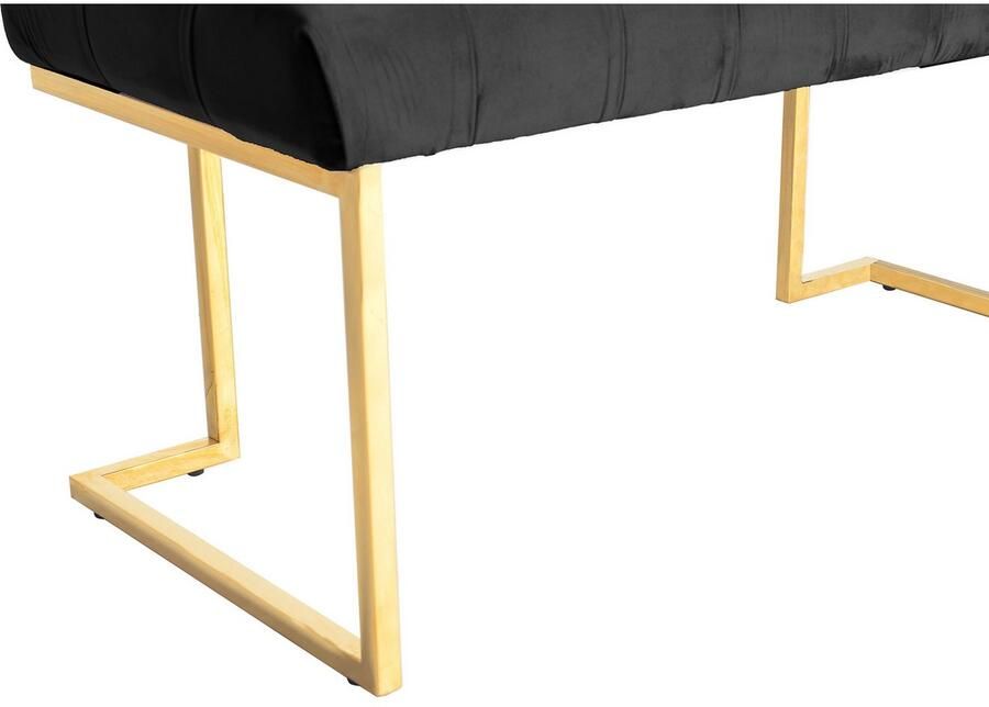 Kayoom Zitbank Rare 225 elegante uitstraling door goudkleurige frame fluwelen zacht gestikt met decoratieve knopen gezellig chique kussen (1 stuk) - Foto 4