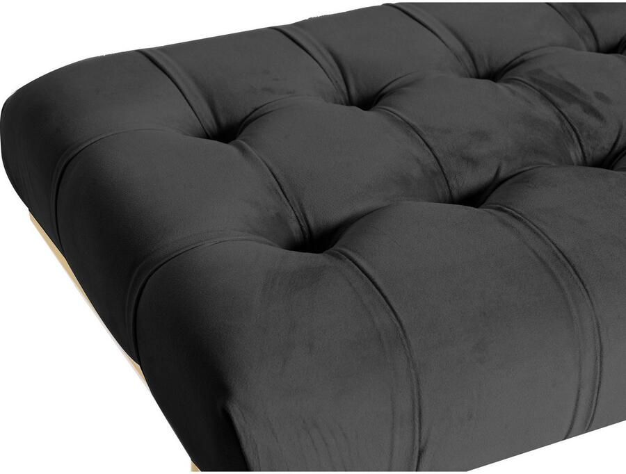 Kayoom Zitbank Rare 225 elegante uitstraling door goudkleurige frame fluwelen zacht gestikt met decoratieve knopen gezellig chique kussen (1 stuk) - Foto 3