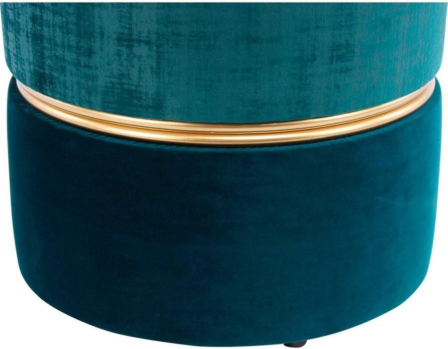 Kayoom Zithocker Kruk Cleopatra 625 zittingkruk in twee kleuren design tweekleurig decoratief onderhoudsvriendelijk edel accent door metalen ring (1 stuk) - Foto 4
