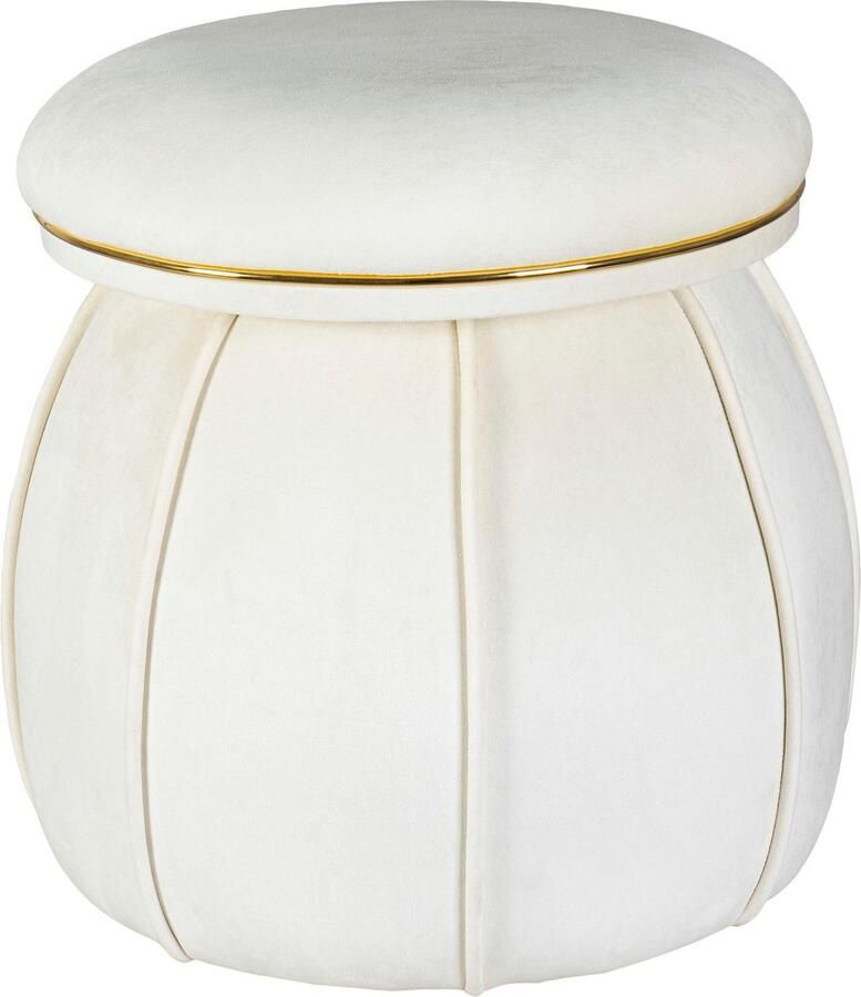 Kayoom Zithocker Kruk Corin extravagante vorm stijlvolle kleuren elegant gestikt voet (1 stuk) - Foto 5