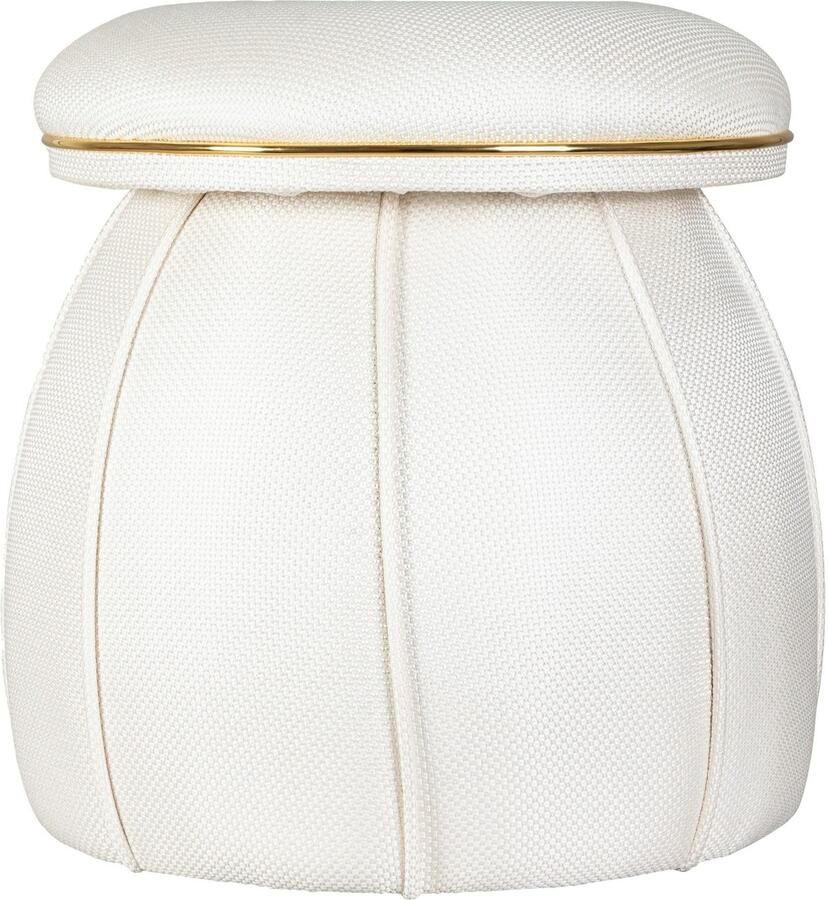 Kayoom Zithocker Kruk Corin extravagante vorm stijlvolle kleuren elegant gestikt voet (1 stuk) - Foto 2