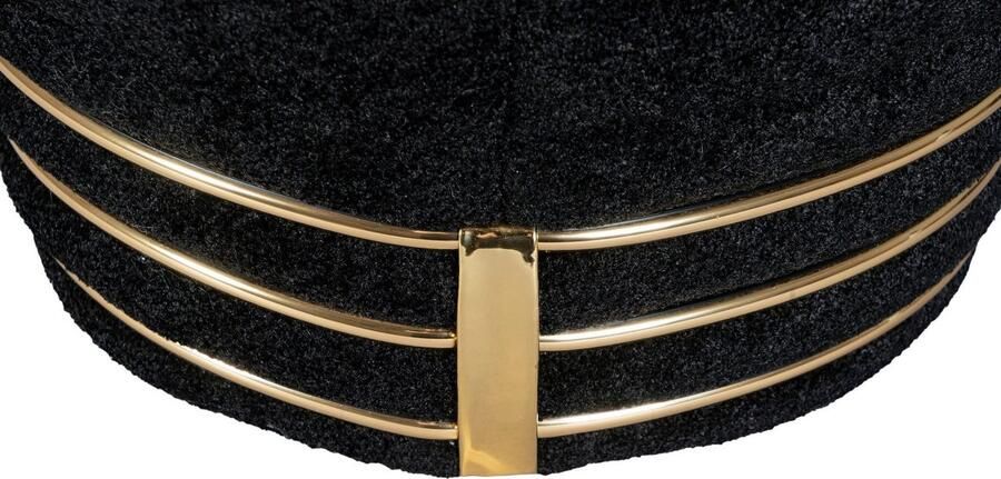 Kayoom Zithocker Kruk Doric trendy look esthetische kleurstelling mooie stiksels comfortabel hoogwaardig onderhoudsvriendelijk hoogwaardige materialen (1 stuk)