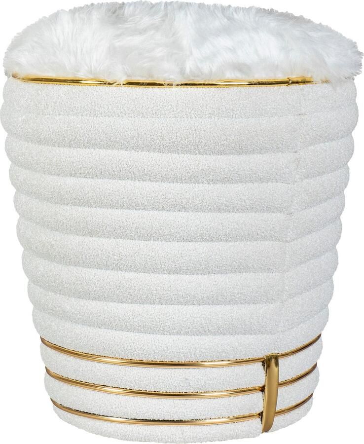 Kayoom Zithocker Kruk Doric trendy look esthetische kleurstelling mooie stiksels comfortabel hoogwaardig onderhoudsvriendelijk hoogwaardige materialen (1 stuk) - Foto 2