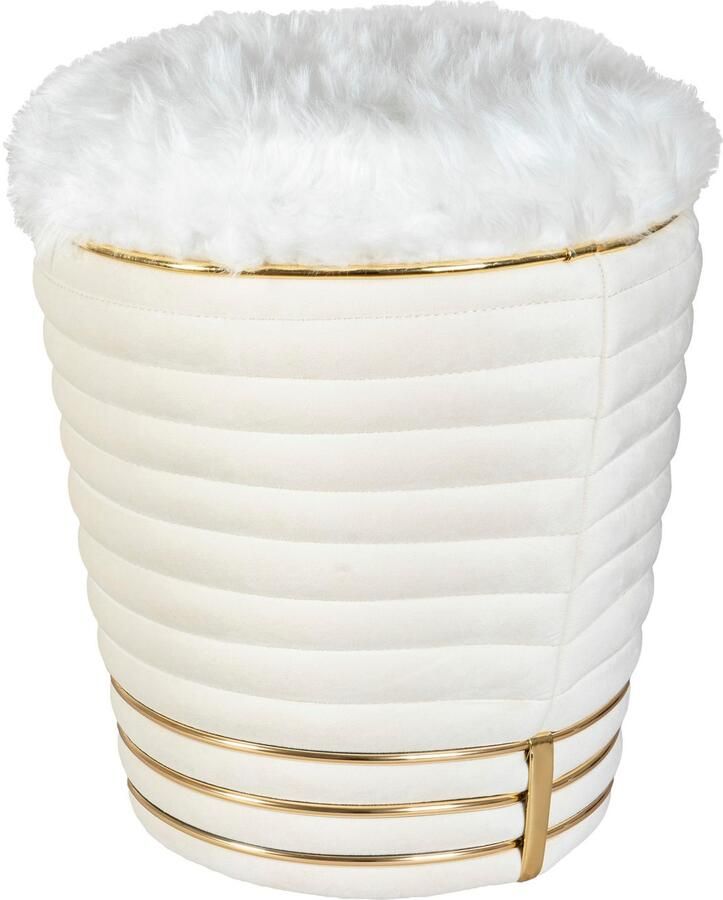 Kayoom Zithocker Kruk Doric trendy look esthetische kleurstelling mooie stiksels comfortabel hoogwaardig onderhoudsvriendelijk hoogwaardige materialen (1 stuk) - Foto 3