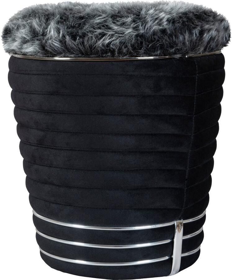 Kayoom Zithocker Kruk Doric trendy look esthetische kleurstelling mooie stiksels comfortabel hoogwaardig onderhoudsvriendelijk hoogwaardige materialen (1 stuk) - Foto 2