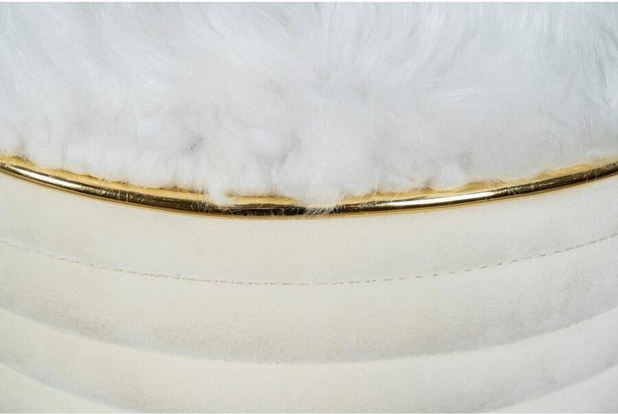 Kayoom Zithocker Kruk Doric trendy look esthetische kleurstelling mooie stiksels comfortabel hoogwaardig onderhoudsvriendelijk hoogwaardige materialen (1 stuk) - Foto 4
