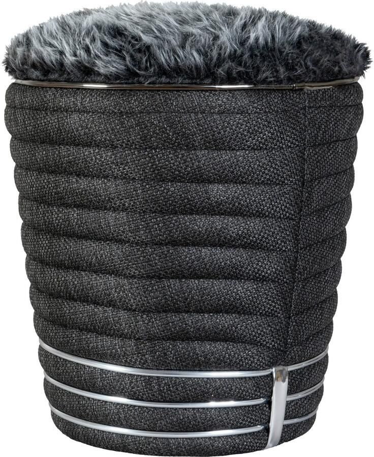 Kayoom Zithocker Kruk Doric trendy look esthetische kleurstelling mooie stiksels comfortabel hoogwaardig onderhoudsvriendelijk hoogwaardige materialen (1 stuk) - Foto 2