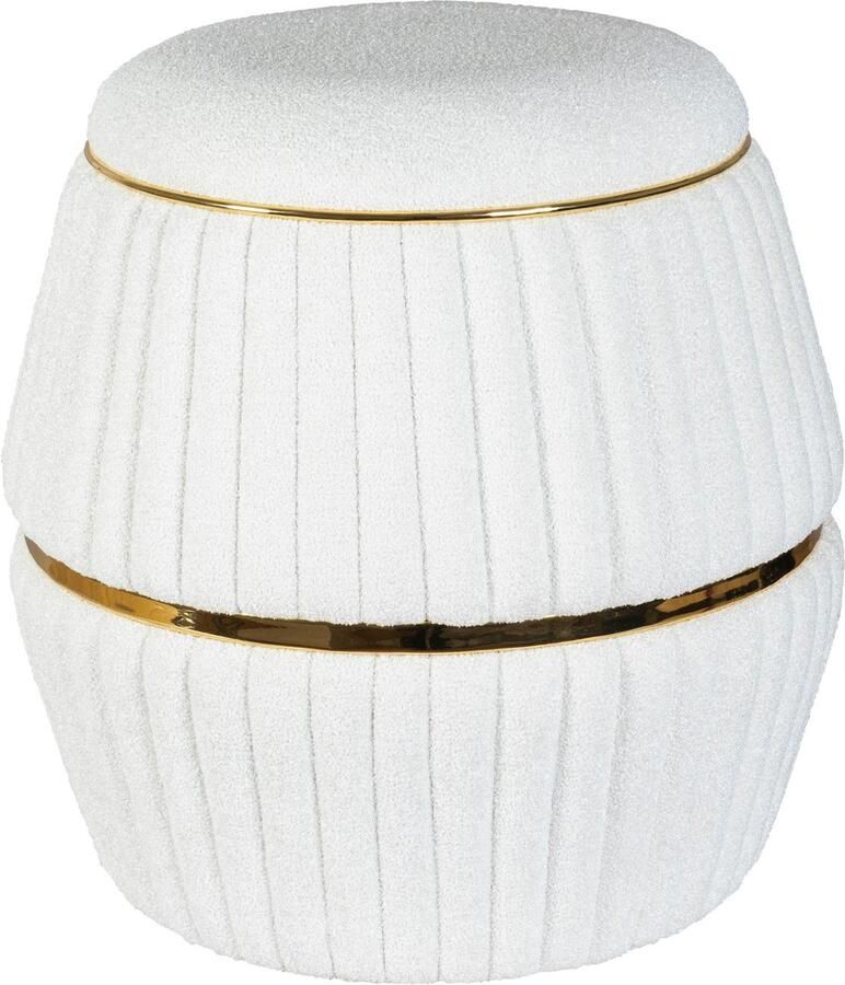 Kayoom Zithocker Kruk Doric trendy look esthetische kleurstelling mooie stiksels comfortabel hoogwaardig onderhoudsvriendelijk in veel ruimtes thuis (1 stuk) - Foto 4