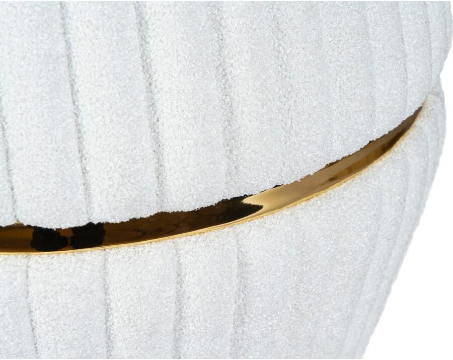 Kayoom Zithocker Kruk Doric trendy look esthetische kleurstelling mooie stiksels comfortabel hoogwaardig onderhoudsvriendelijk in veel ruimtes thuis (1 stuk) - Foto 4