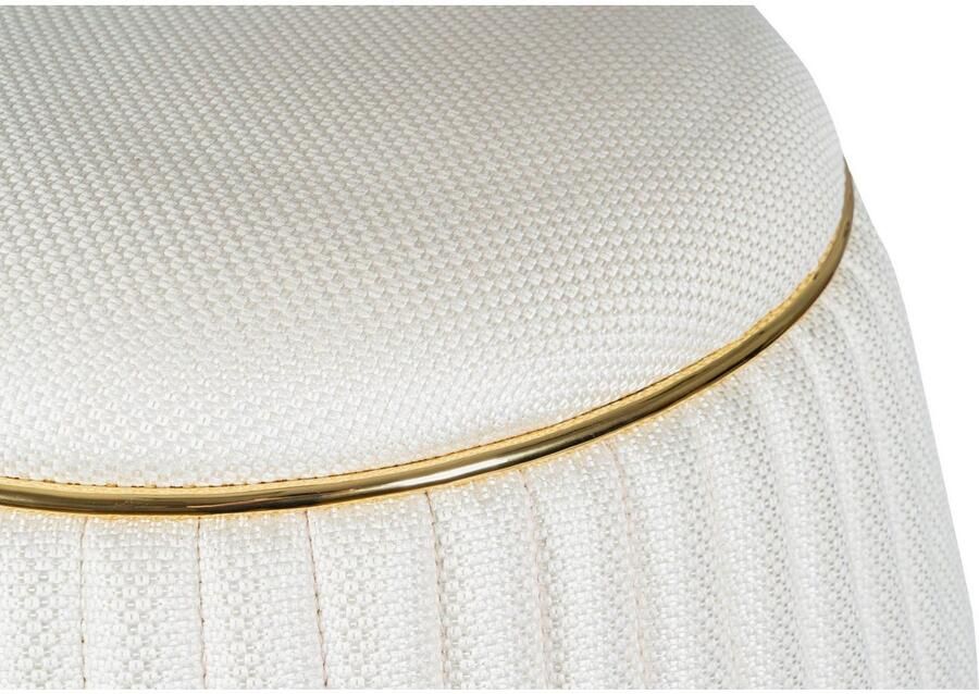 Kayoom Zithocker Kruk Doric trendy look esthetische kleurstelling mooie stiksels comfortabel hoogwaardig onderhoudsvriendelijk in veel ruimtes thuis (1 stuk) - Foto 4