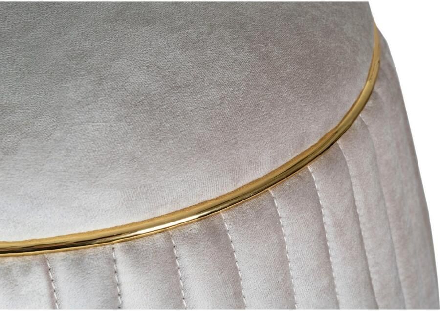 Kayoom Zithocker Kruk Doric trendy look esthetische kleurstelling mooie stiksels comfortabel hoogwaardig onderhoudsvriendelijk in veel ruimtes thuis (1 stuk) - Foto 5