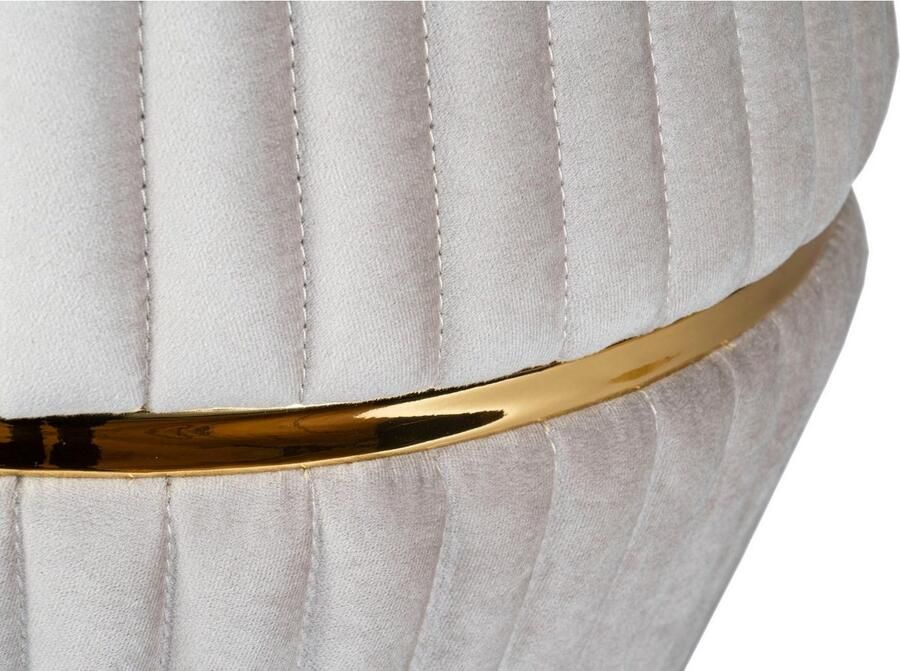 Kayoom Zithocker Kruk Doric trendy look esthetische kleurstelling mooie stiksels comfortabel hoogwaardig onderhoudsvriendelijk in veel ruimtes thuis (1 stuk) - Foto 4