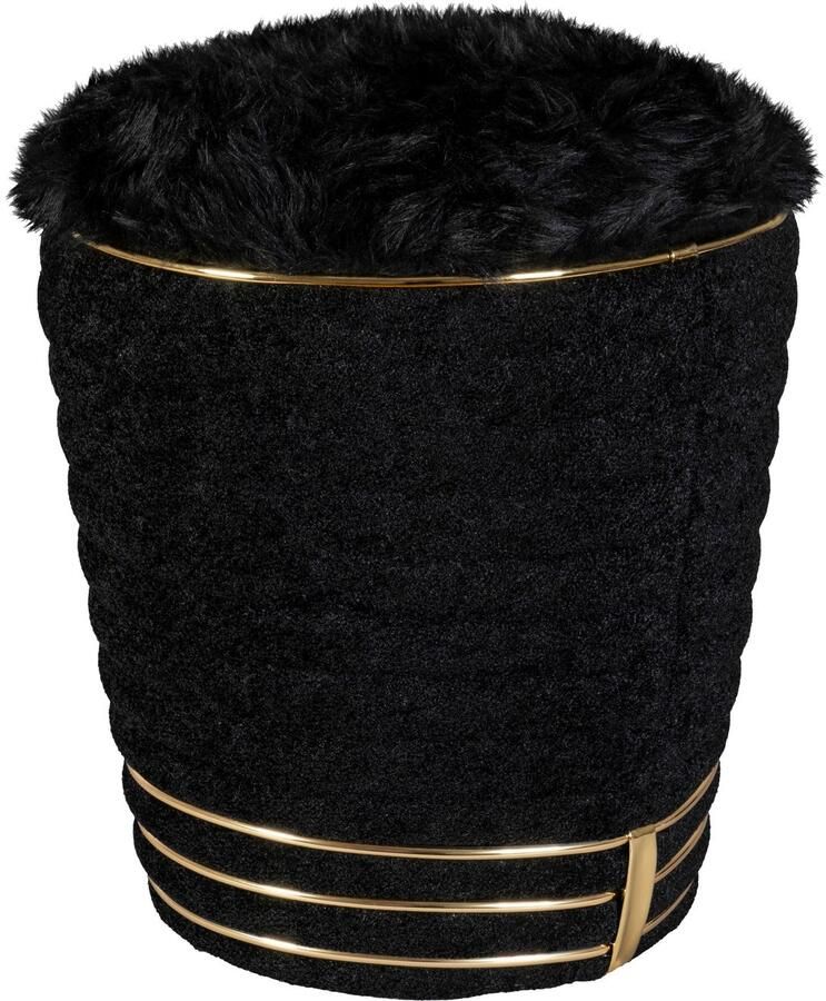 Kayoom Zithocker Kruk Doric trendy look esthetische kleurstelling mooie stiksels comfortabel hoogwaardig onderhoudsvriendelijk hoogwaardige materialen (1 stuk) - Foto 2