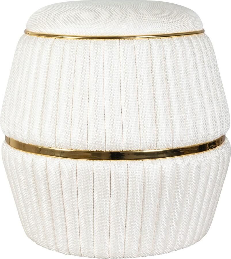 Kayoom Zithocker Kruk Doric trendy look esthetische kleurstelling mooie stiksels comfortabel hoogwaardig onderhoudsvriendelijk in veel ruimtes thuis (1 stuk) - Foto 2