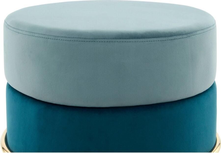 Kayoom Zithocker Kruk Matilda 125 comfortabele ronde vorm gezellige designkruk (1 stuk) - Foto 2