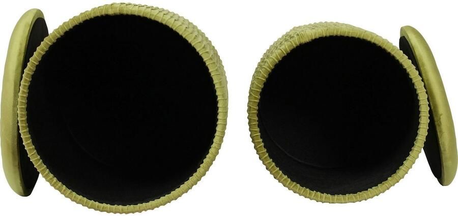 Kayoom Zithocker Kruk Milas 2-delige set praktische en verborgen opbergruimte stapelbaar met opbergruimte roestvrijstalen basis kleurrijk en subtiel (set 2 stuks) - Foto 8