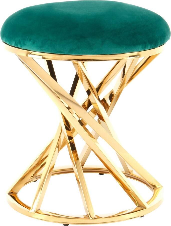 Kayoom Zithocker Kruk Wesley 325 zitpouf in elegant ontwerp frame van metaal (1 stuk) - Foto 5