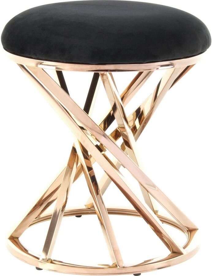 Kayoom Zithocker Kruk Wesley 325 zitpouf in elegant ontwerp frame van metaal (1 stuk) - Foto 4