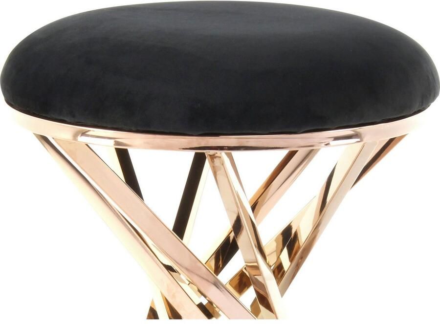 Kayoom Zithocker Kruk Wesley 325 zitpouf in elegant ontwerp frame van metaal (1 stuk) - Foto 5