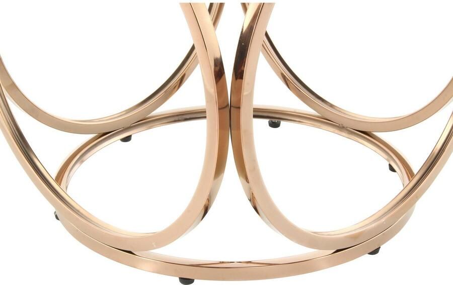 Kayoom Zithocker Kruk Whitney 325 kruk met open ontwerp frame van metaal glamoureus hoogwaardig onderhoudsvriendelijk rond kussen (1 stuk) - Foto 6