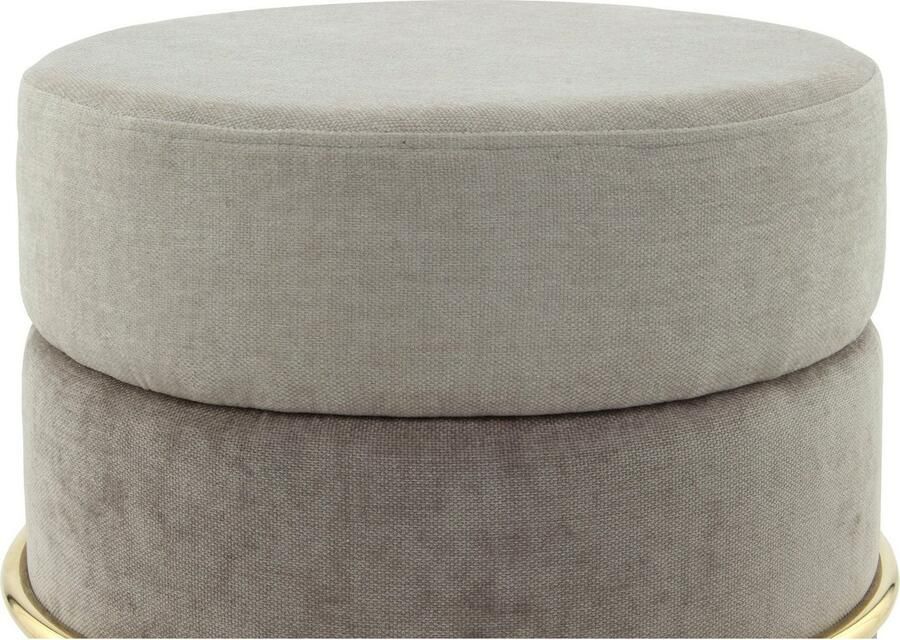 Kayoom ZitHocker Matilda 225 comfortabele ronde vorm gezellige design-hocker (1 stuk)