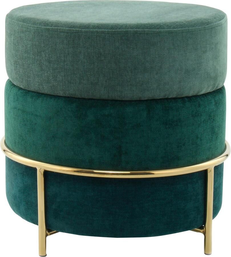 Kayoom ZitHocker Matilda 225 comfortabele ronde vorm gezellige design-hocker (1 stuk) - Foto 2