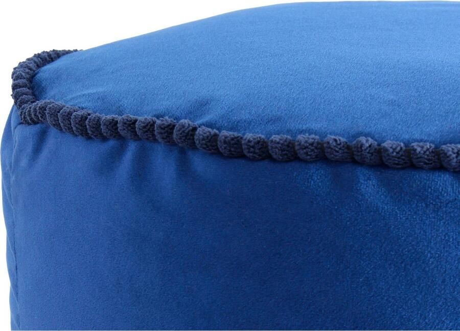 Kayoom Zithocker Pouf Taj Mahal 225 fluweelzachte oppervlakte fluweelzacht versierd vulling van flexibele piepschuimballen (1 stuk) - Foto 3