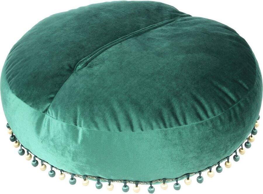 Kayoom Zithocker Pouf Taj Mahal 425 fluweelzachte oppervlakte fluweelzacht kleurrijk modern oriëntaal ontwerp (1 stuk) - Foto 4