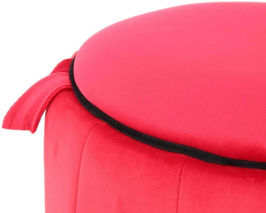 Kayoom ZitHocker Reese zit-hocker met comfort fluweelzachte oppervlakte fluweelzacht decoratief gedetailleerd aantrekkelijke kleurstelling (1 stuk) - Foto 3