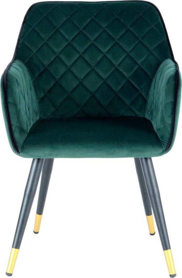 Litecommerce Floraya Vietavie stoel Amino Groen Zwart 61x59x86cm (LxBxH) Belastbaar gewicht tot 120KG - Foto 7