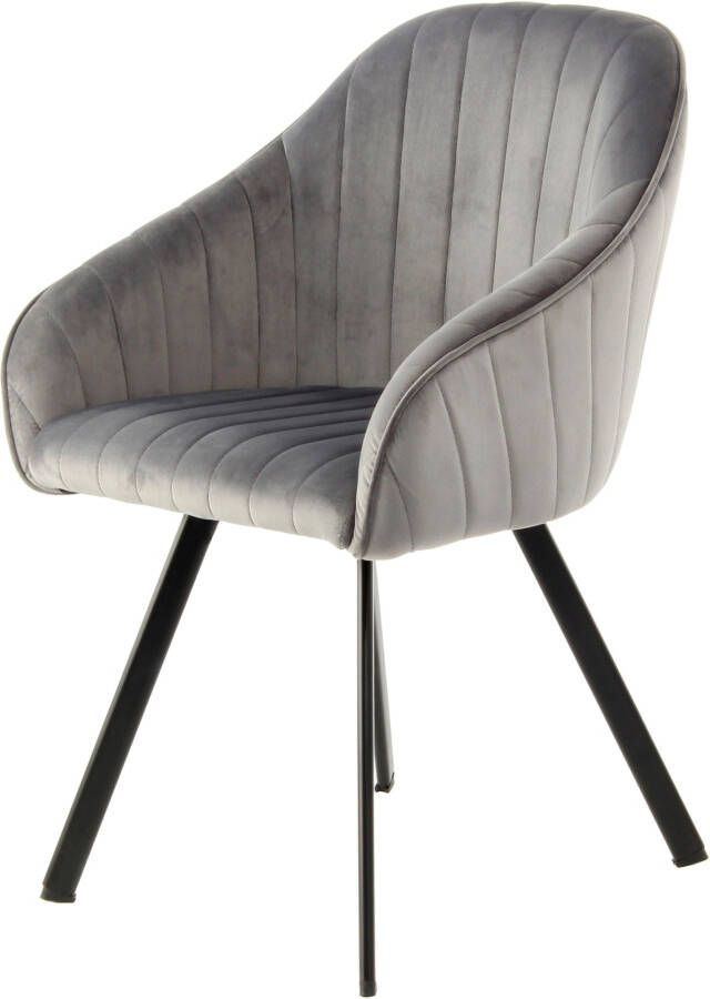 Kayoom Stoel Jodie 125 2-pack zitting met bekleding fluweelzachte bekleding comfortabel effen ontwerp (set 2 stuks) - Foto 7