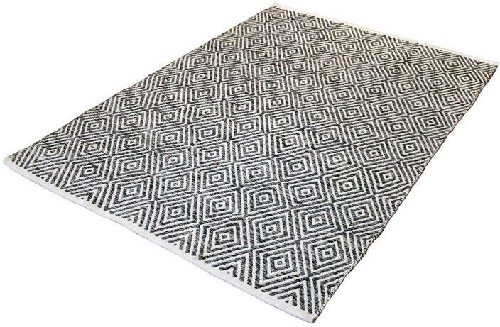 Kayoom Grijs vloerkleed 160x230 cm Symmetrisch patroon Geruit Modern - Foto 5