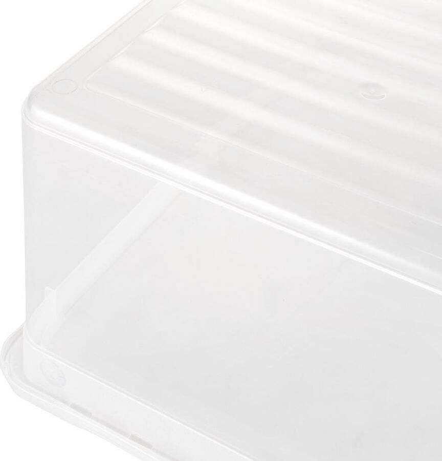 Keeeper Opbergbox Bea clearbox met Air Control-systeem 3 x 18 l stapelbaar 39 x 33 5 x 18 cm (set 3 stuks) - Foto 3