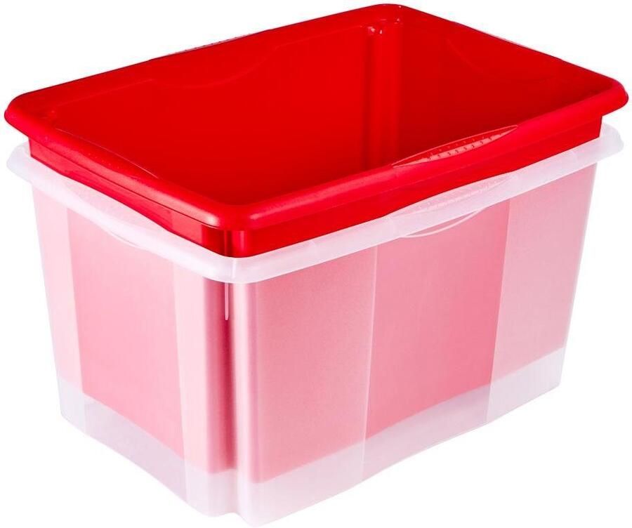 Keeeper Opbergbox Emil 45 l met deksel hoogwaardige kunststof (set 2 stuks) - Foto 4