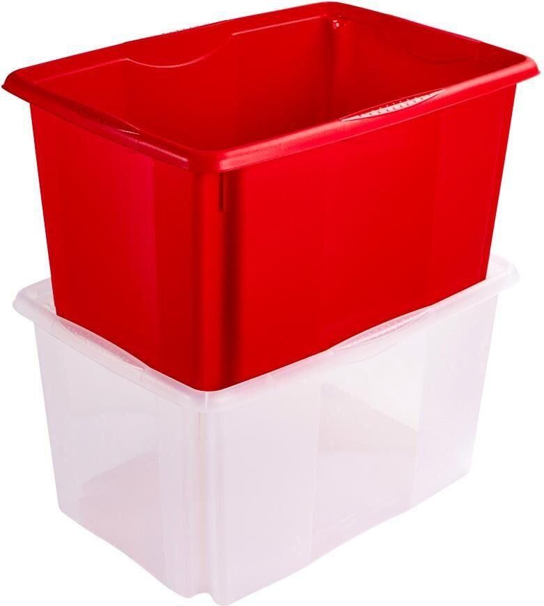 Keeeper Opbergbox Emil 45 l met deksel hoogwaardige kunststof (set 2 stuks) - Foto 3
