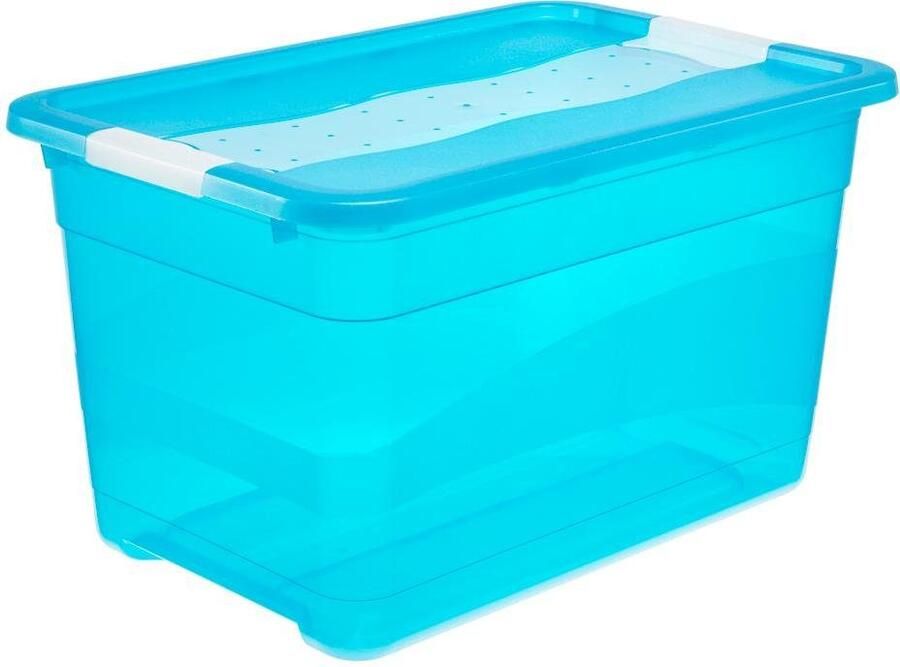 Keeeper Organizer CORNELIA Opbergbox 52 L met deksel en grendelslot kunststof (set 2-delig) - Foto 3