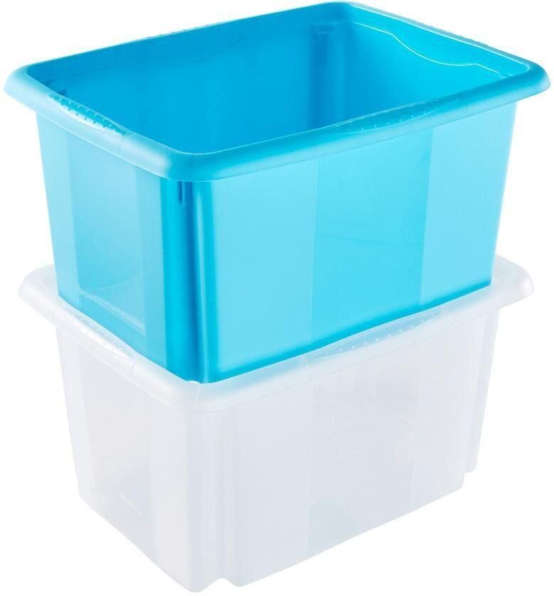 Keeeper Organizer Emil Opbergbox 15 L met deksel hoogwaardige kunststof (set 3-delig) - Foto 2