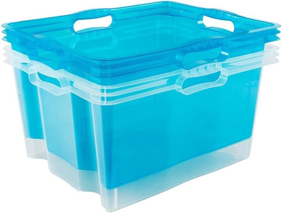 Keeeper Organizer Franz Opbergboxen xl 24 liter hoogwaardige kunststof (set 3-delig) - Foto 3