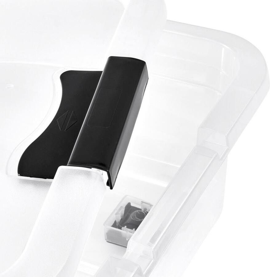 Keeeper Organizer Konrad Opbergbox 28 L met wieltjes deksel grendelslot (set 2-delig)