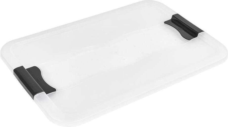 Keeeper Organizer Konrad Opbergbox 33 L met wieltjes deksel grendelslot (set 2-delig) - Foto 7