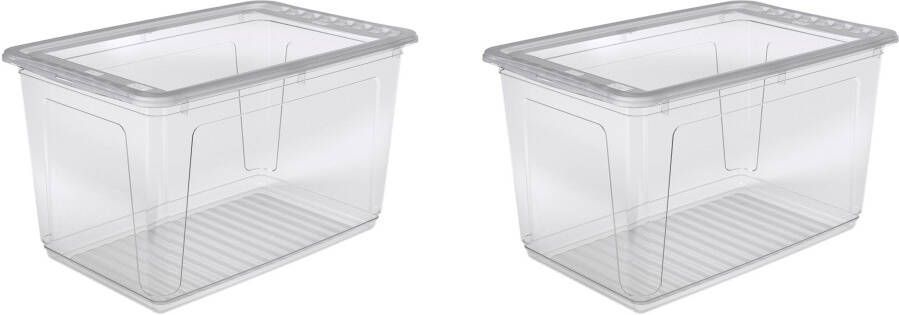 Keeeper Opbergbox Bea 3x 52 l met air control-systeem (set 2 stuks) - Foto 5