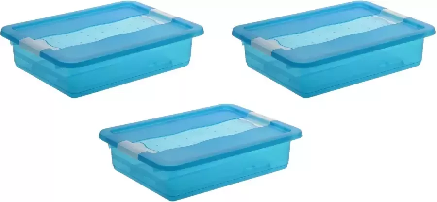 Keeeper Organizer CORNELIA Opbergbox met deksel grendelslot 7 L (set 3-delig) - Foto 1
