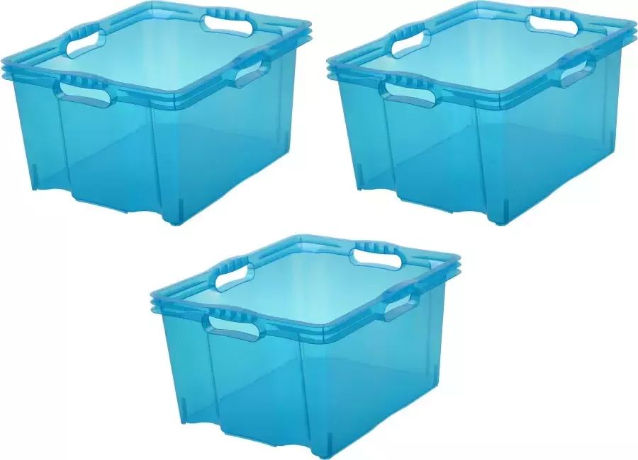 Keeeper Organizer Franz Opbergboxen xl 24 liter hoogwaardige kunststof (set 3-delig)